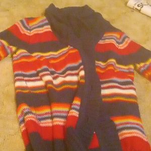 Rainbow button cardigan
